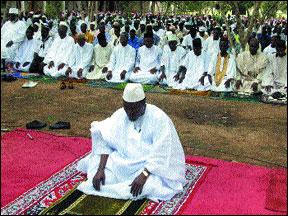 muslim prayer in aftica